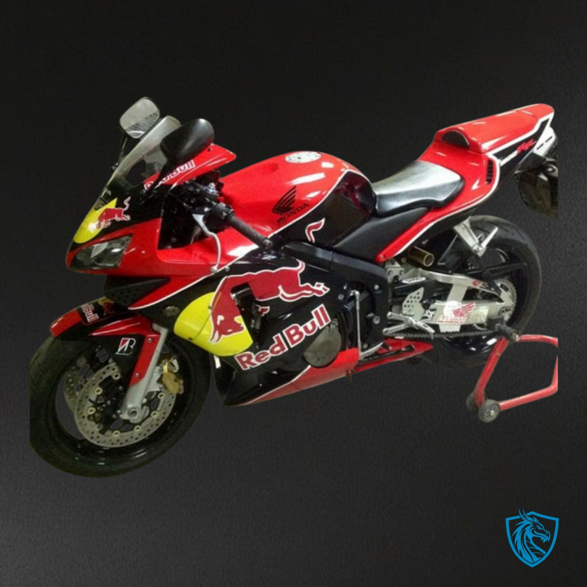 Honda CBR600RR (2003-2004) Red & Black Red Bull Fairing Kit | ABS Bodywork
