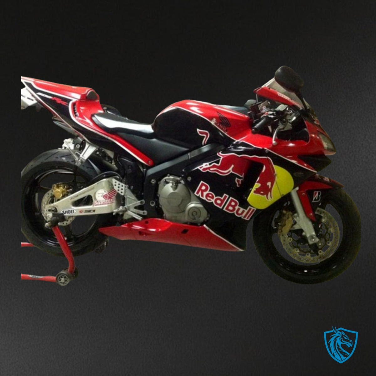Honda CBR600RR (2003-2004) Red & Black Red Bull Fairing Kit | ABS Bodywork