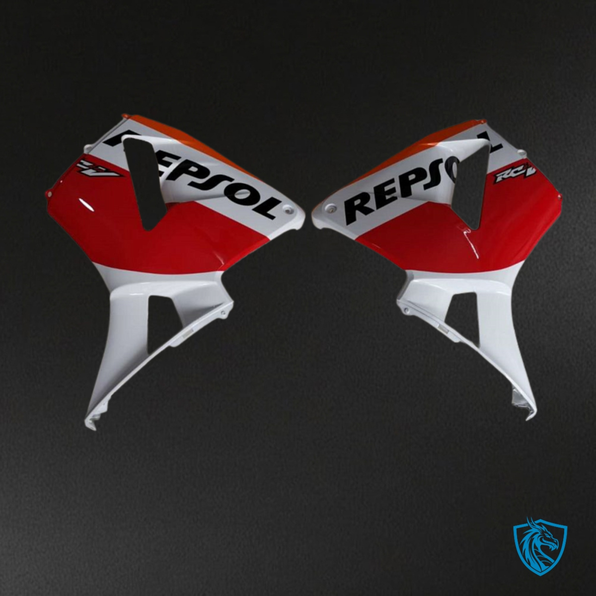 Honda CBR600RR (2003-2004) Repsol White, Black & Orange Fairing Kit | ABS Bodywork