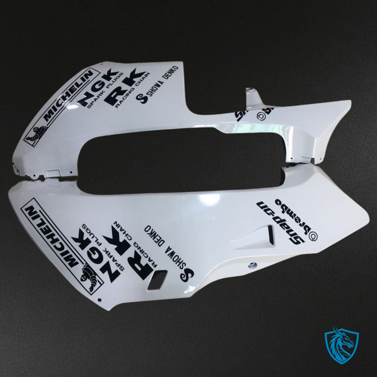 Honda CBR600RR (2003-2004) Repsol White & Silver - Custom ABS Fairing Kit