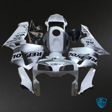 Honda CBR600RR (2003-2004) Repsol White & Silver - Custom ABS Fairing Kit
