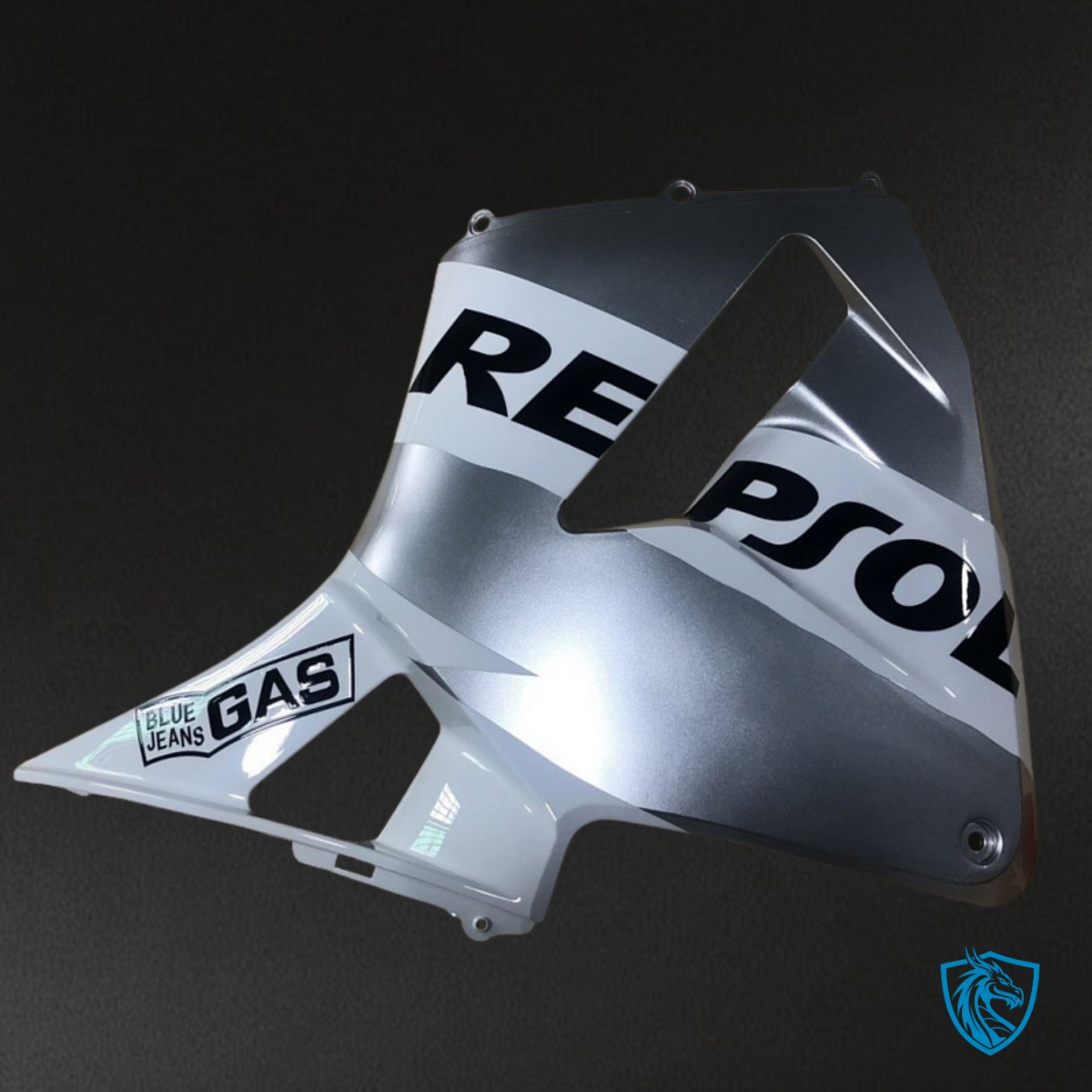 Honda CBR600RR (2003-2004) Repsol White & Silver - Custom ABS Fairing Kit
