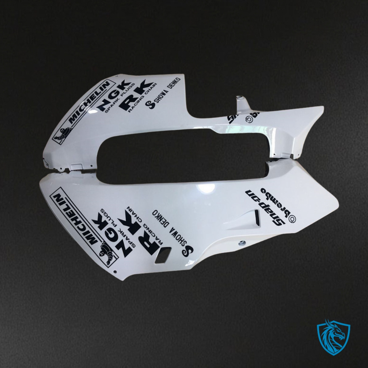 Honda CBR600RR (2003-2004) White & Silver Repsol - Custom ABS Fairing Kit