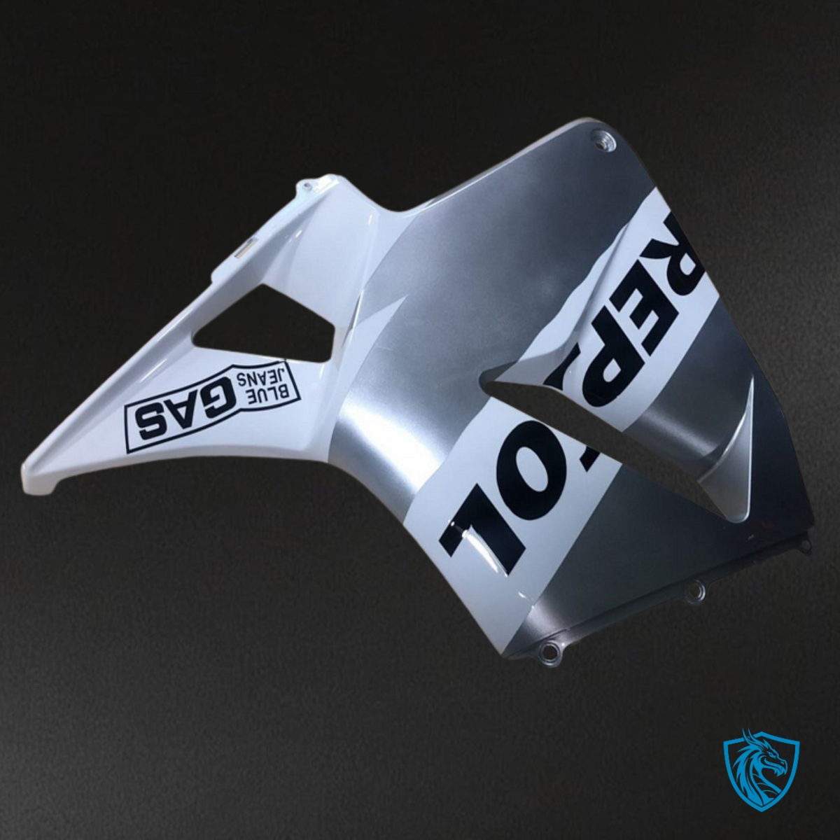Honda CBR600RR (2003-2004) Repsol White & Silver - Custom ABS Fairing Kit