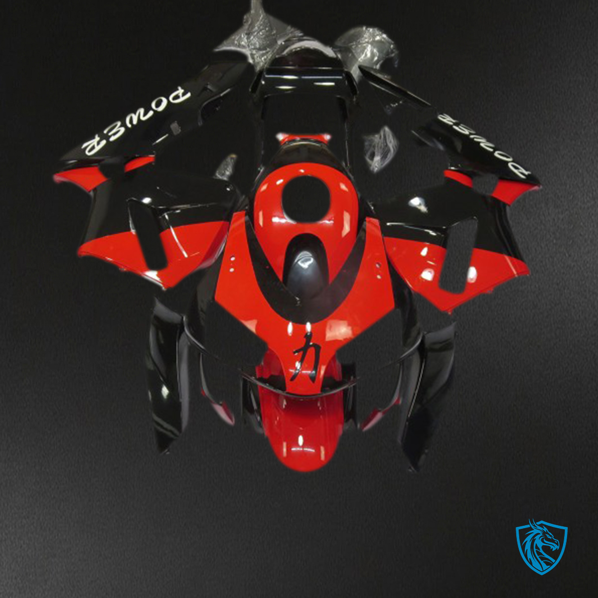 Honda CBR600RR (2003-2004) Red & Black Power - MERGEment Motorcycle Fairings Kit