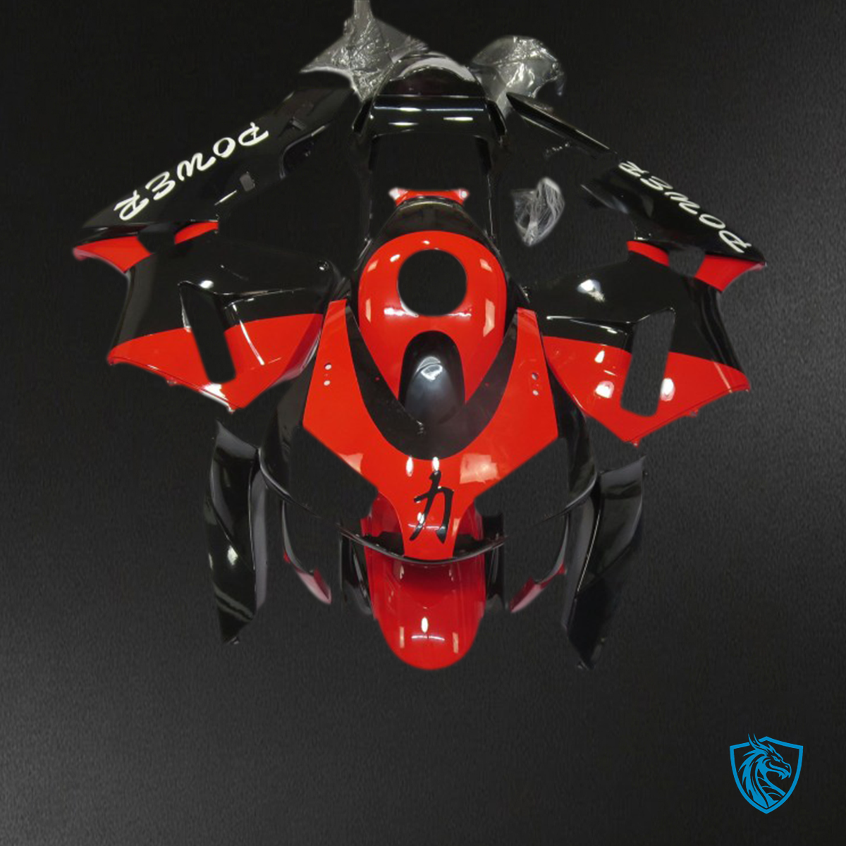 Honda CBR600RR (2003-2004) Red Glossy Power Design - Fairing Kit | ABS Bodywork