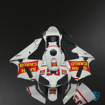 Honda CBR600RR (2003-2004) White San Carlo 58 - Custom ABS Fairing Kit