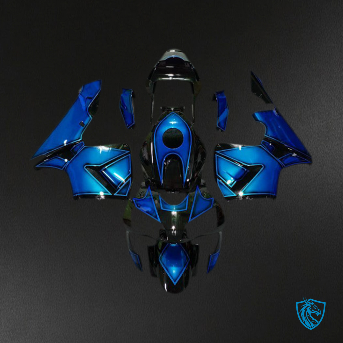 Honda CBR600RR (2003-2004) Special Design Blue - Fairing Kit | ABS Bodywork