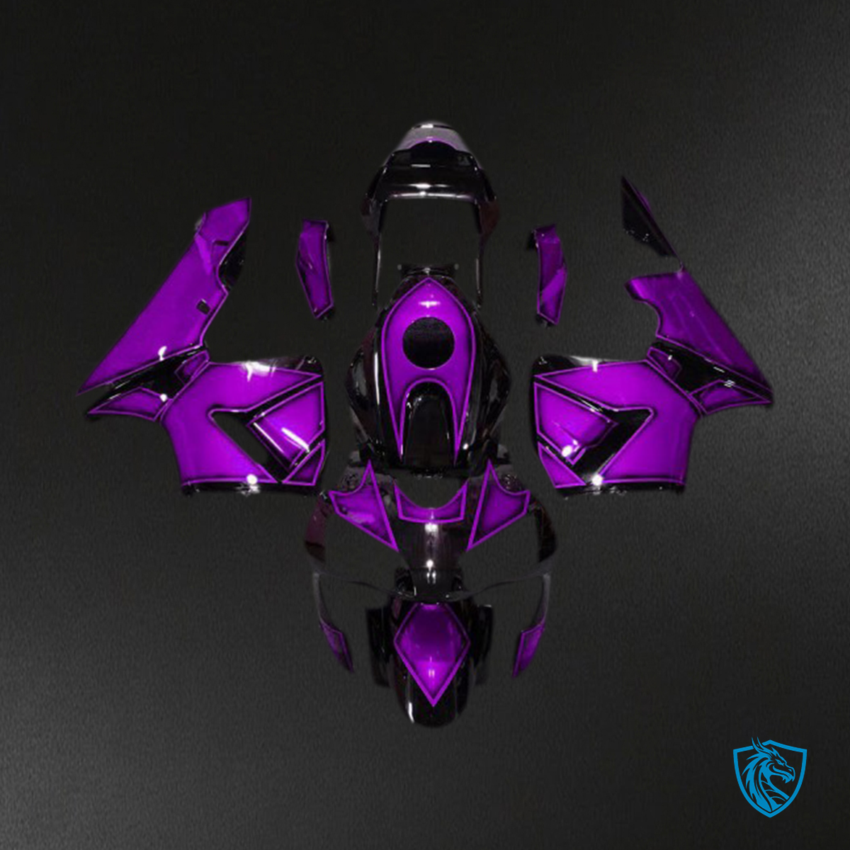 Honda CBR600RR (2003-2004) Special Design Purple Fairing Kit - Aftermarket ABS Bodywork