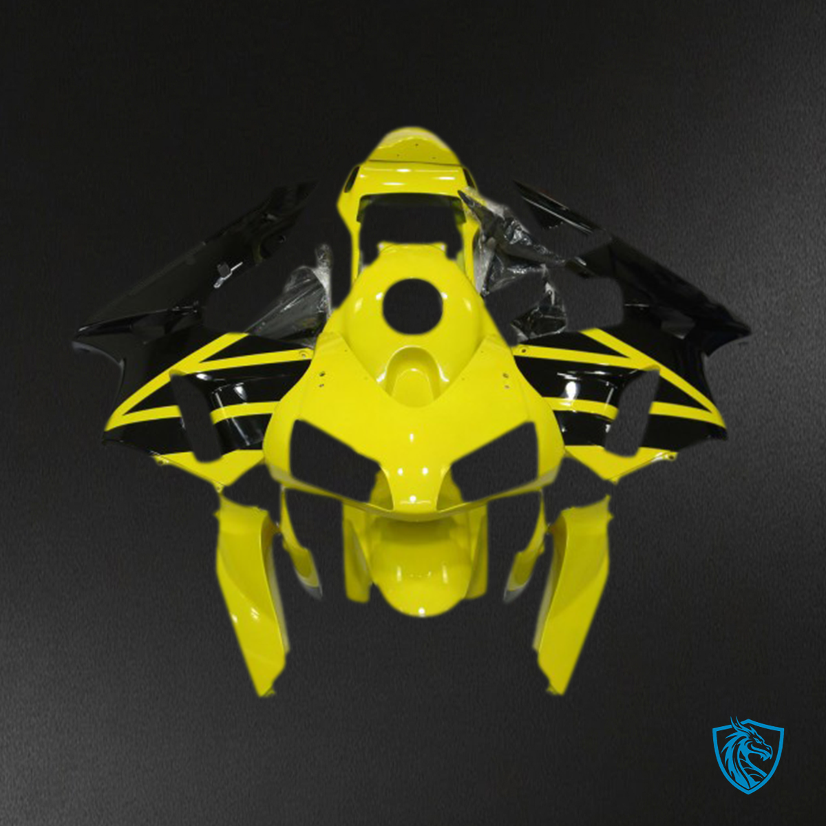 Honda CBR600RR (2003-2004) Yellow & Black OEM Style - Fairing Kit | ABS Bodywork