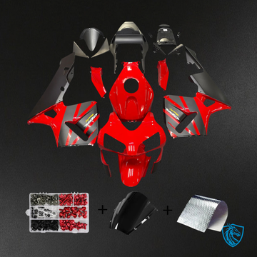 Honda CBR600RR (2003 2004) Black & Red - Fairing Kit