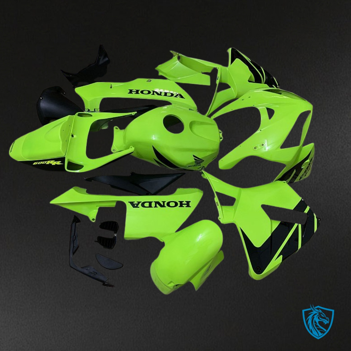 Honda CBR600RR (2005-2006) Green & Black - Custom ABS Fairing Kit