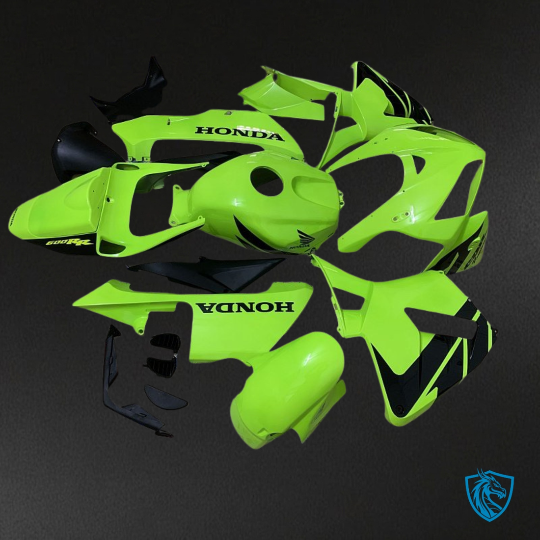 Honda CBR600RR (2005-2006) Green & Black - MERGEment Motorcycle Fairings Kit