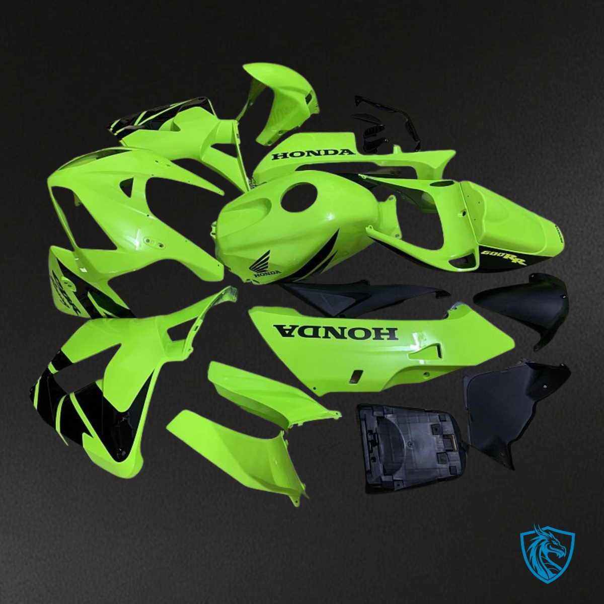 Honda CBR600RR (2005-2006) Green & Black - MERGEment Motorcycle Fairings Kit