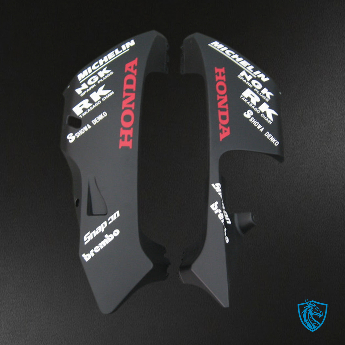 Honda CBR600RR (2005-2006) Black Matt & Red Generic Fairings Kit - Aftermarket ABS Bodywork