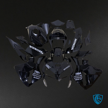 Honda CBR600RR (2005-2006) Black With Logos - MERGEment Motorcycle Fairings Kit