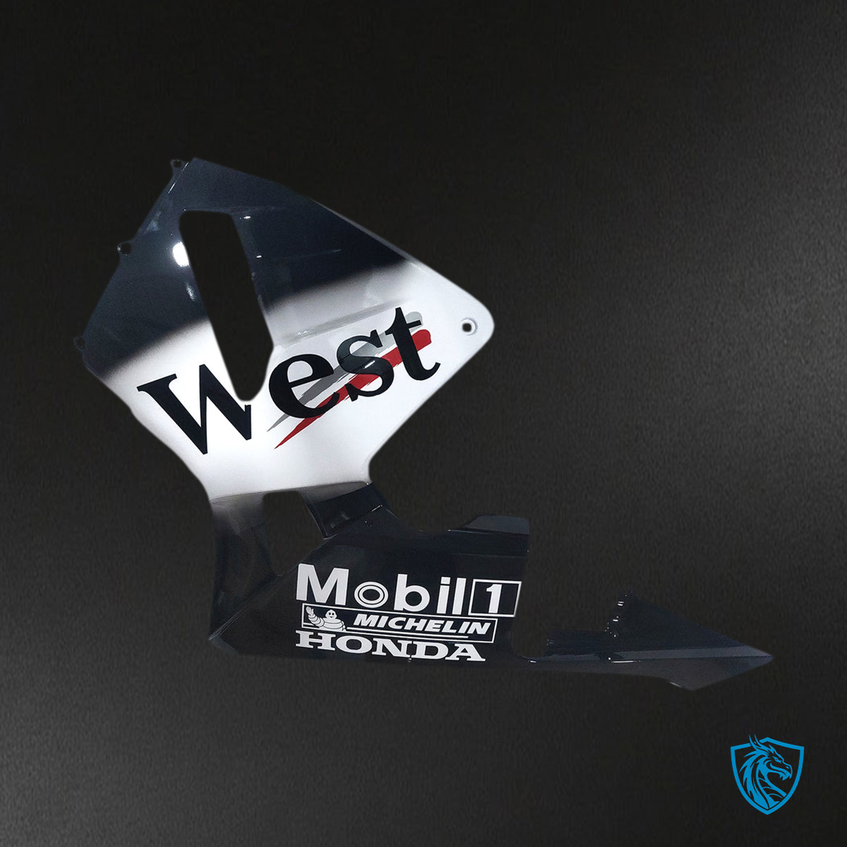 Honda CBR600RR (2005-2006) West Black & White Generic - Custom ABS Fairing Kit