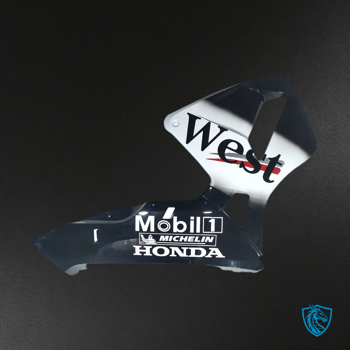 Honda CBR600RR (2005-2006) West Black & White Generic - Custom ABS Fairing Kit