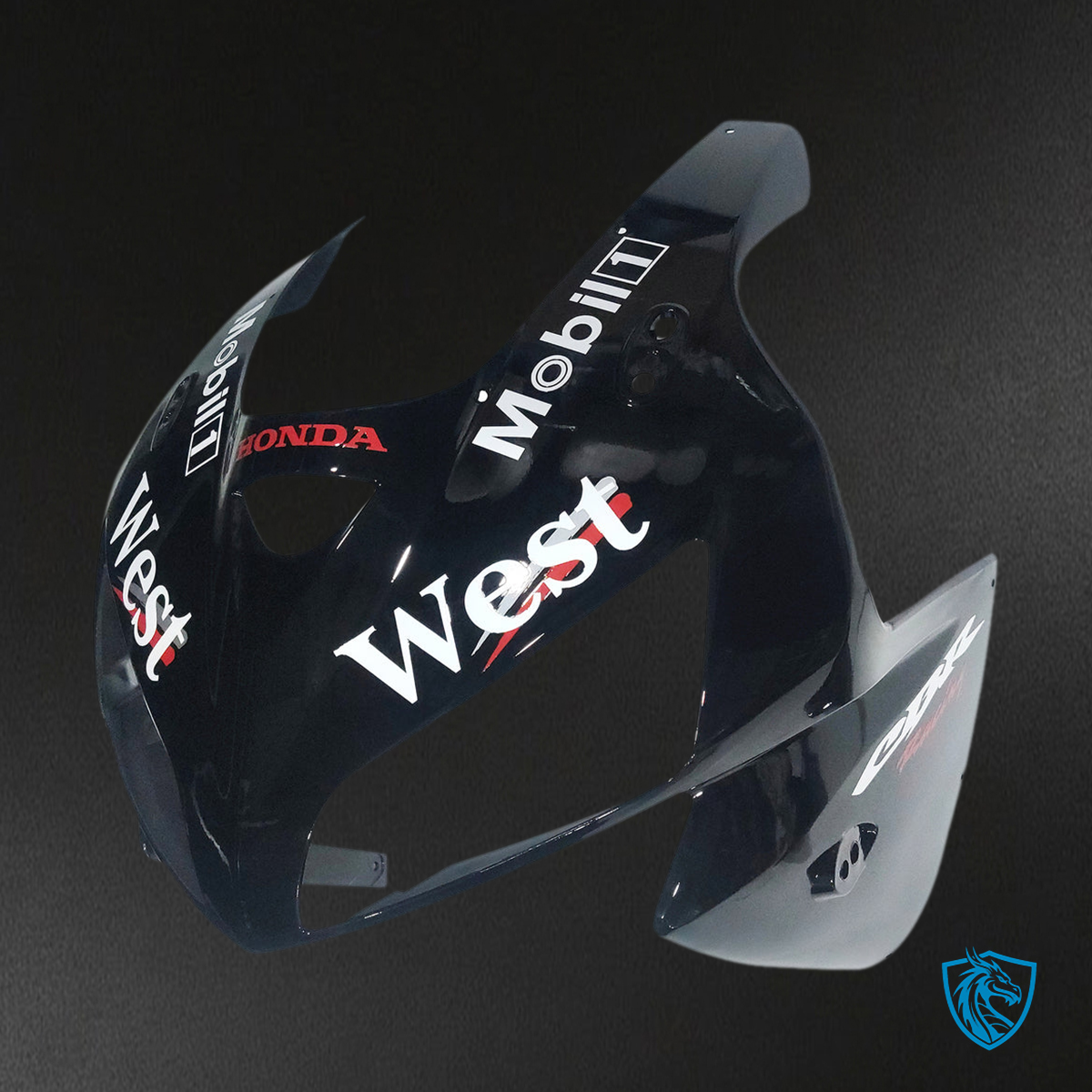 Honda CBR600RR (2005-2006) West Black & White Generic - Custom ABS Fairing Kit