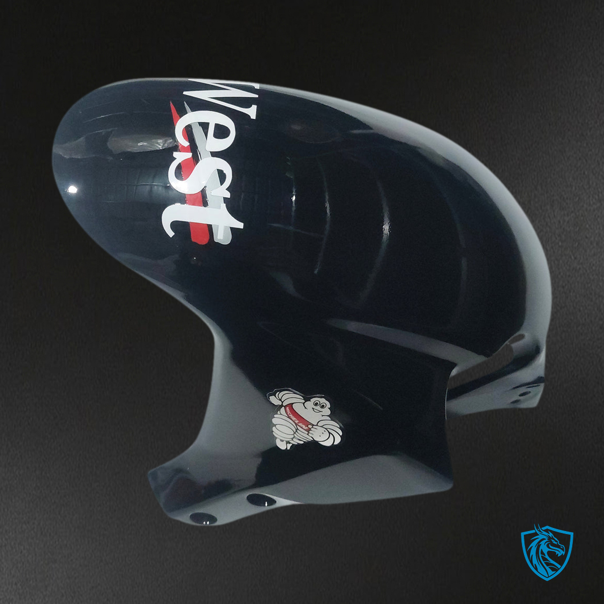 Honda CBR600RR (2005-2006) West Black & White Generic - Custom ABS Fairing Kit