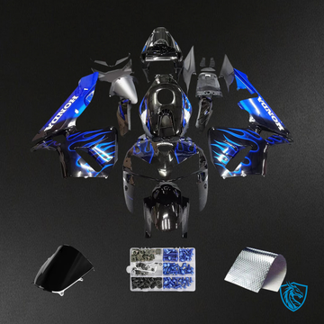 Honda CBR600RR (2005-2006) Black & Blue - Fairing Kit