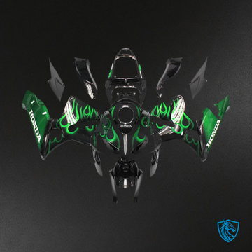 Honda CBR600RR (2005-2006) Black & Green - Fairing Kit