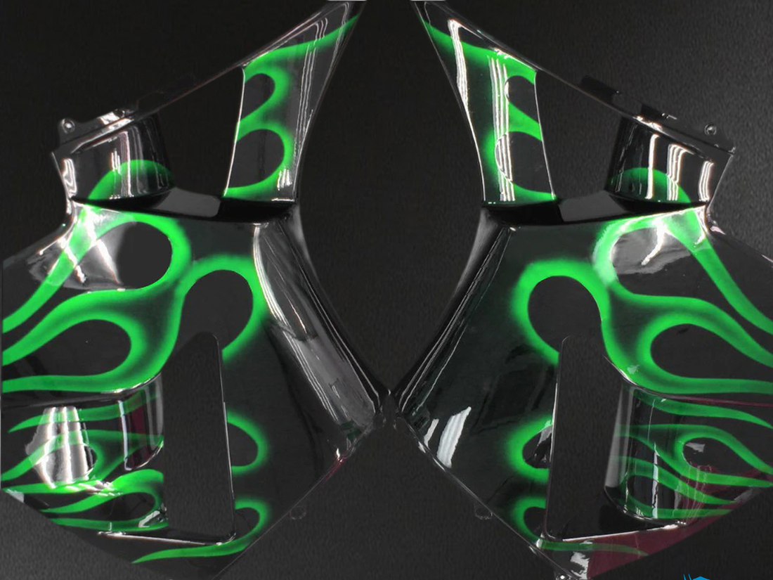 Honda CBR600RR (2005-2006) Black & Green - Fairing Kit