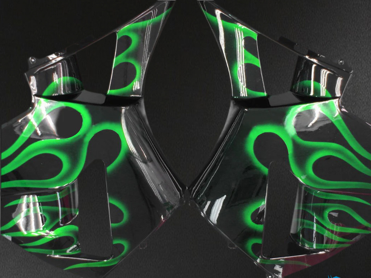 Honda CBR600RR (2005-2006) Black & Green - Fairing Kit