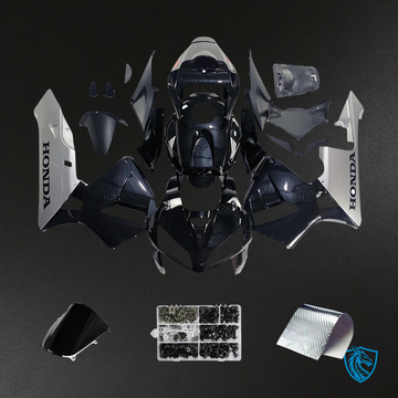 Honda CBR600RR (2005-2006) Black & Sliver - Fairing Kit