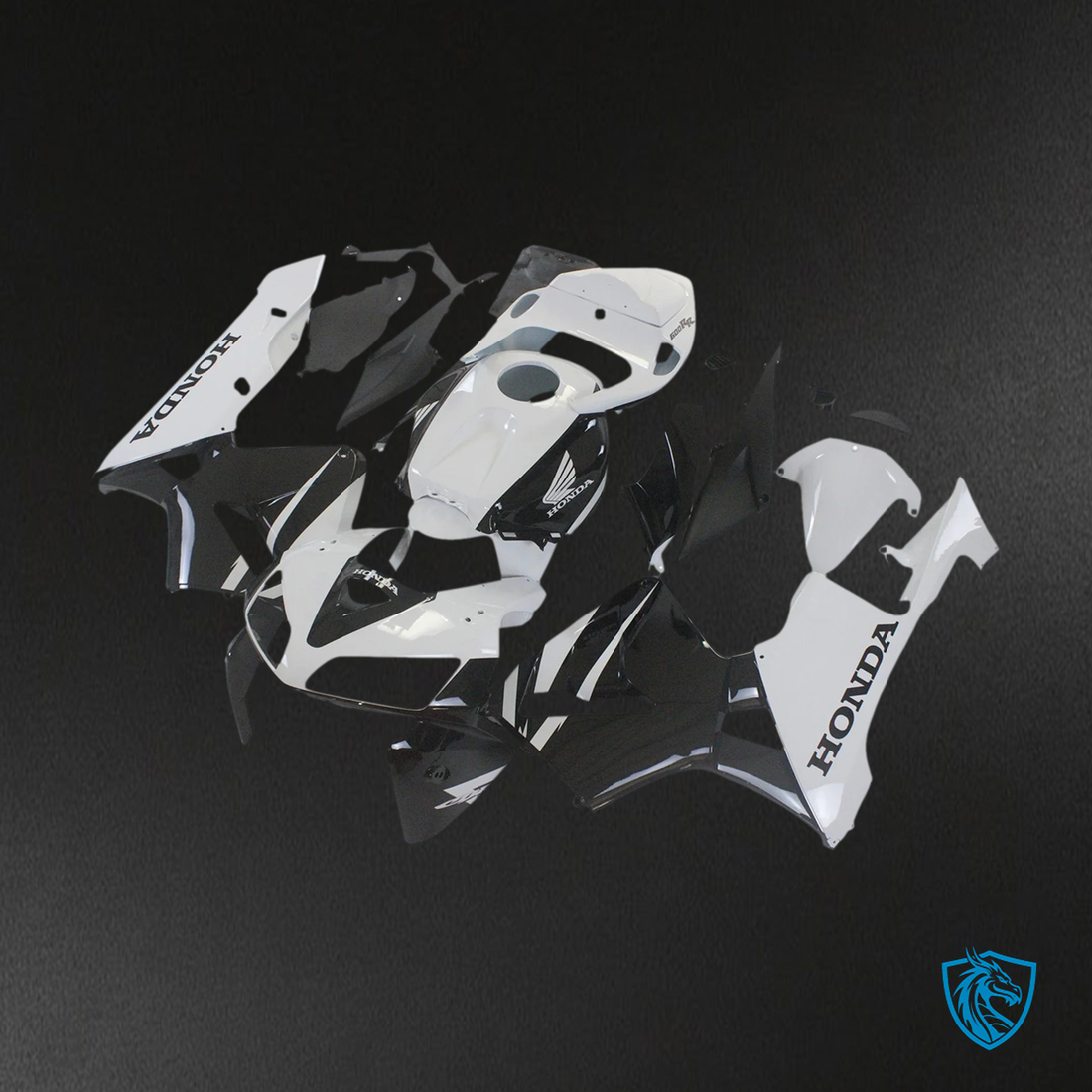 Honda CBR600RR (2005-2006) Black & White - Fairing Kit