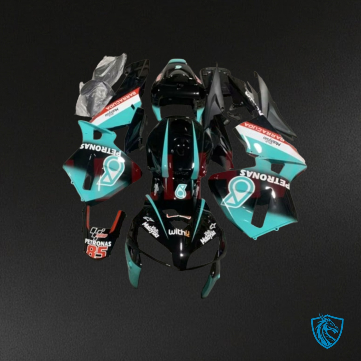 Honda CBR600RR (2005-2006) Blue & Black Petronas Fairing Kit | ABS Bodywork