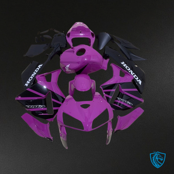 Honda CBR600RR (2005-2006) Pink & Black Fuchsia - MERGEment Motorcycle Fairings Kit