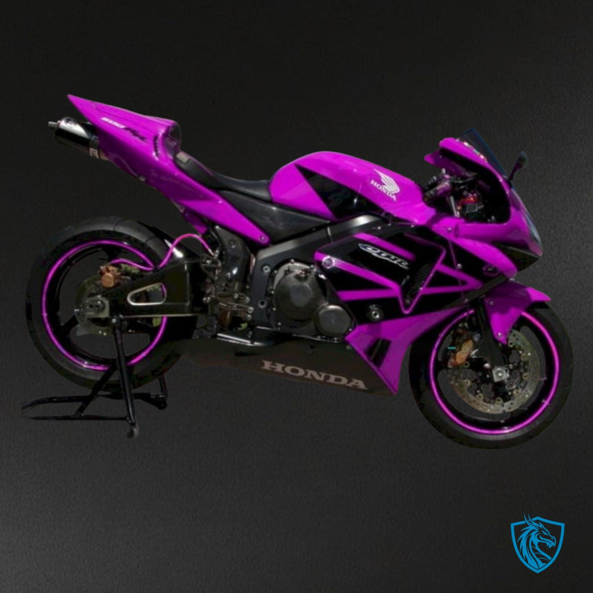 Honda CBR600RR (2005-2006) Pink & Black Fuchsia - MERGEment Motorcycle Fairings Kit