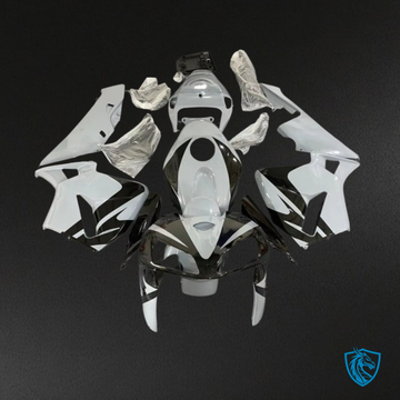 Honda CBR600RR (2005-2006) Glossy White & Black - Custom ABS Fairing Kit