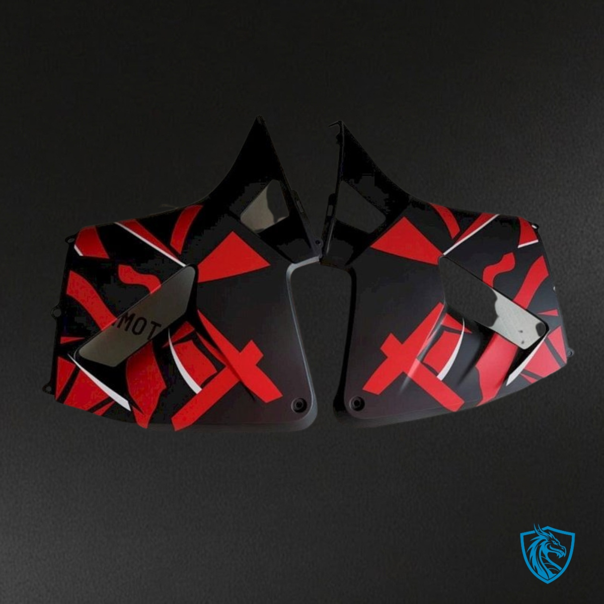 Honda CBR600RR (2005-2006) Black & Red Camouflage Fairing Kit | ABS Bodywork