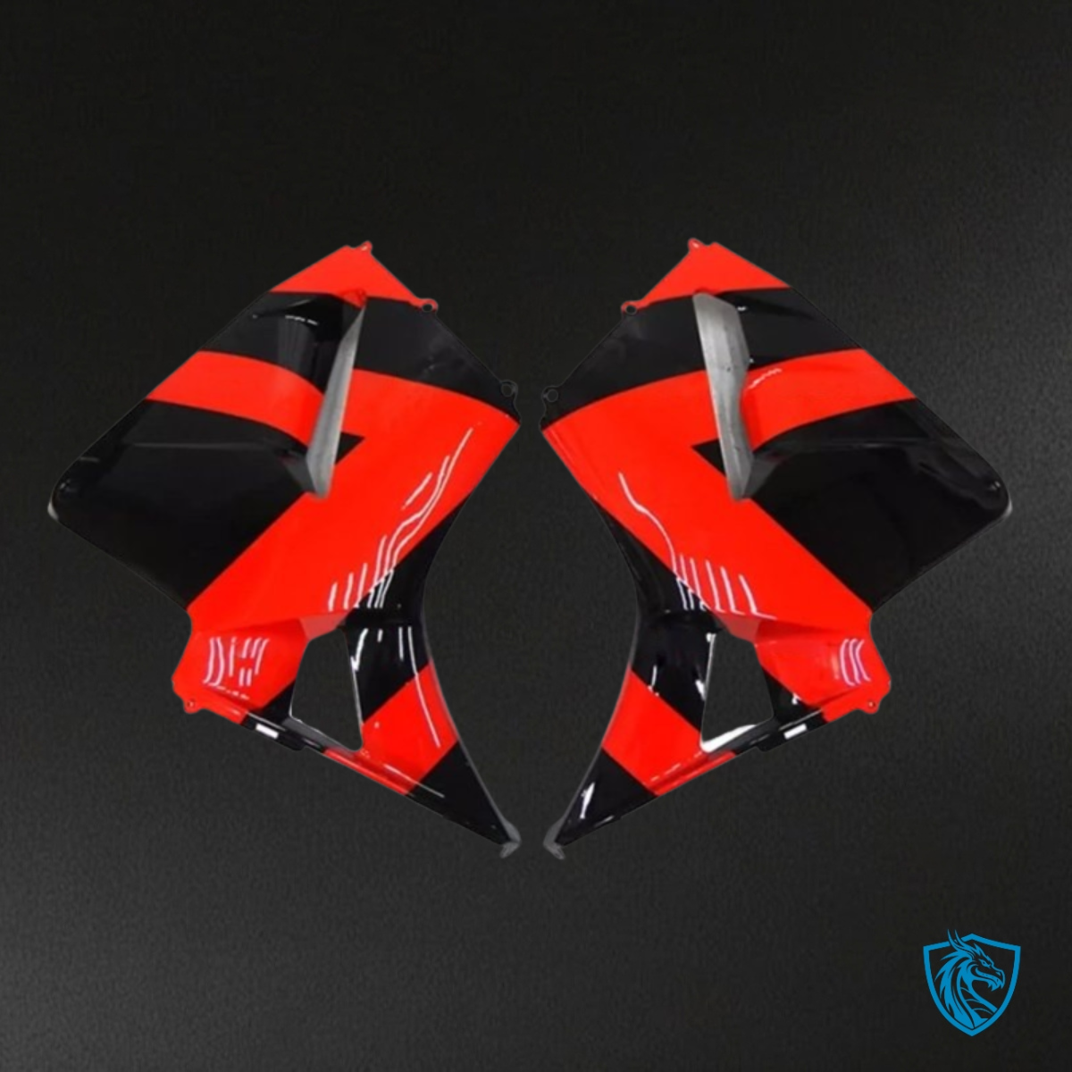 Honda CBR600RR (2005-2006) Glossy Black & Red - MERGEment Motorcycle Fairings Kit