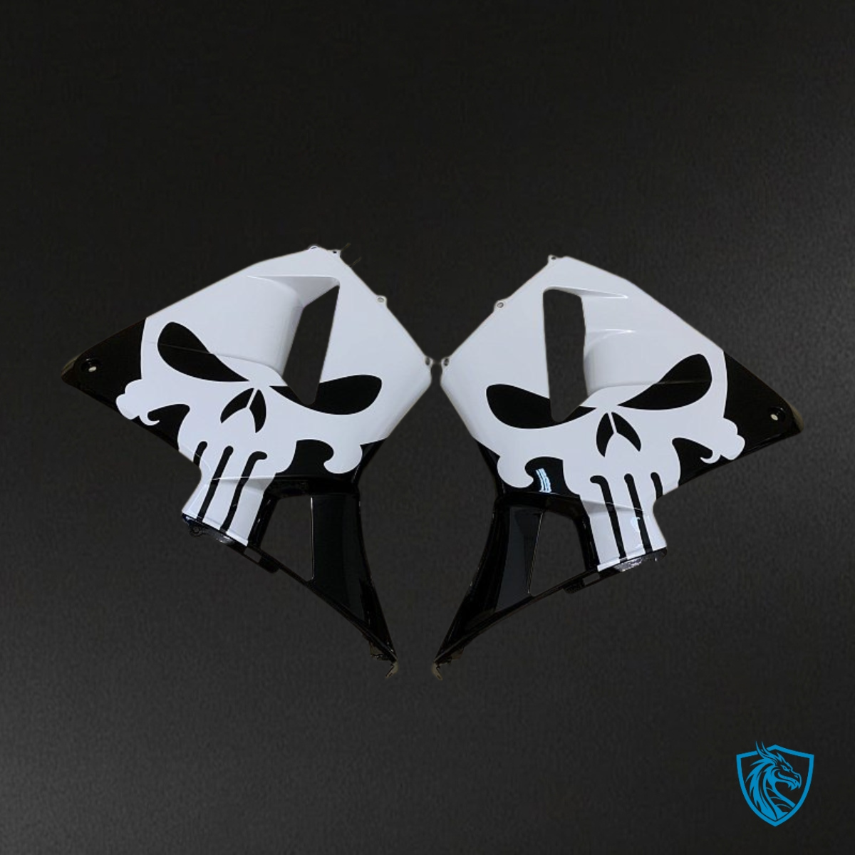 Honda CBR600RR (2005-2006) Black & White Skull - Custom ABS Fairing Kit