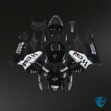 Honda CBR600RR (2005-2006) Black & White West Fairing Kit | ABS Bodywork