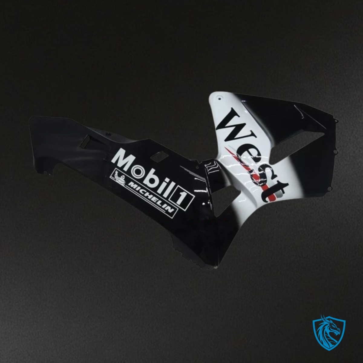 Honda CBR600RR (2005-2006) Black & White West Fairing Kit | ABS Bodywork