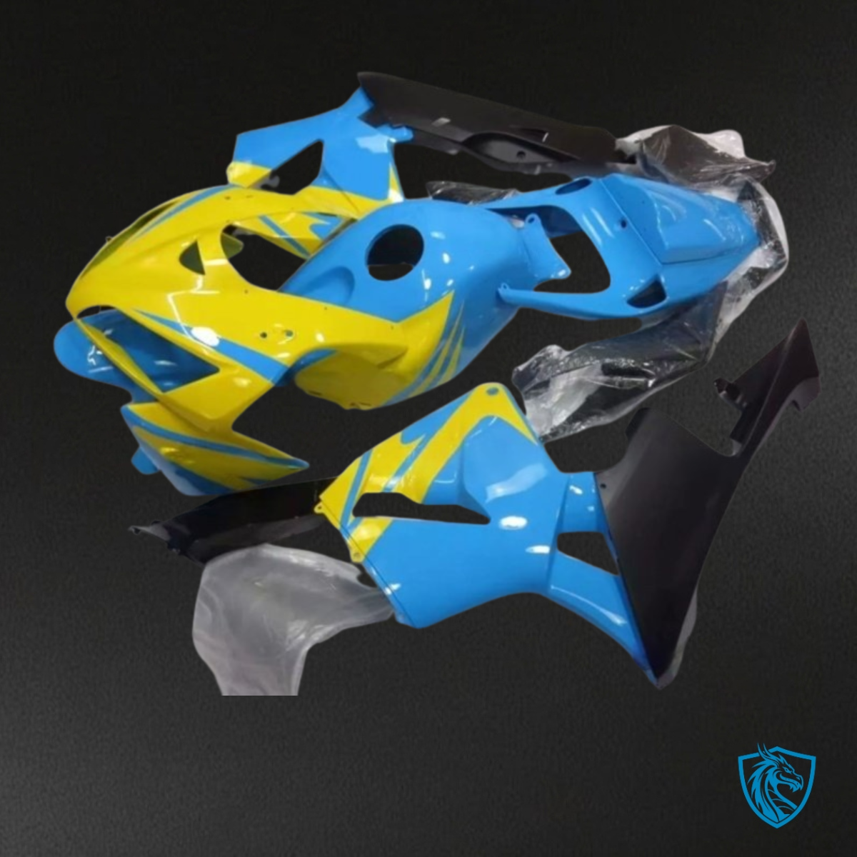 Honda CBR600RR (2005-2006) Glossy Blue & Yellow - MERGEment Motorcycle Fairings Kit