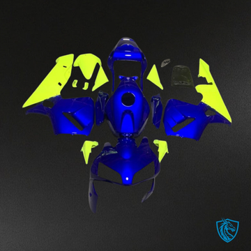 Honda CBR600RR (2005-2006) Blue & Yellow Fairing Kit - Aftermarket ABS Bodywork