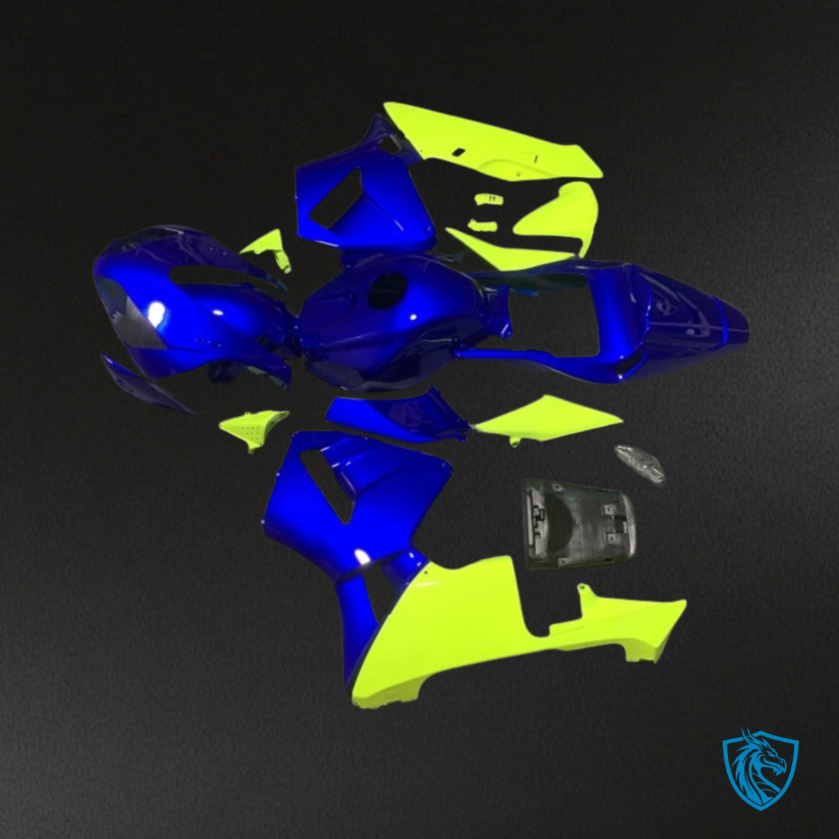 Honda CBR600RR (2005-2006) Blue & Yellow Fairing Kit - Aftermarket ABS Bodywork
