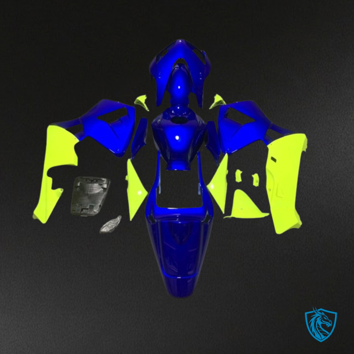 Honda CBR600RR (2005-2006) Blue & Yellow Fairing Kit - Aftermarket ABS Bodywork