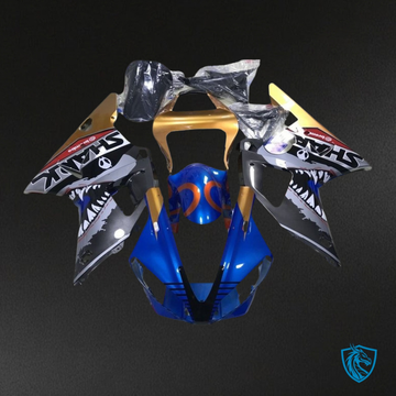 Honda CBR600RR (2005-2006) Blue & Gray Shark Fairing Kit | ABS Bodywork