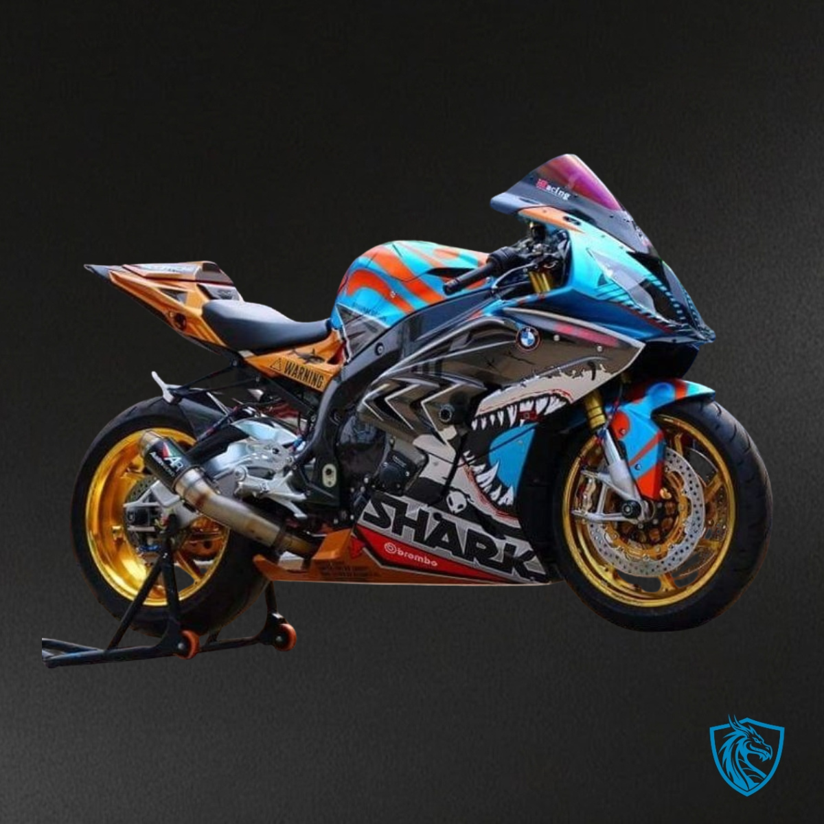 Honda CBR600RR (2005-2006) Blue & Gray Shark Fairing Kit | ABS Bodywork
