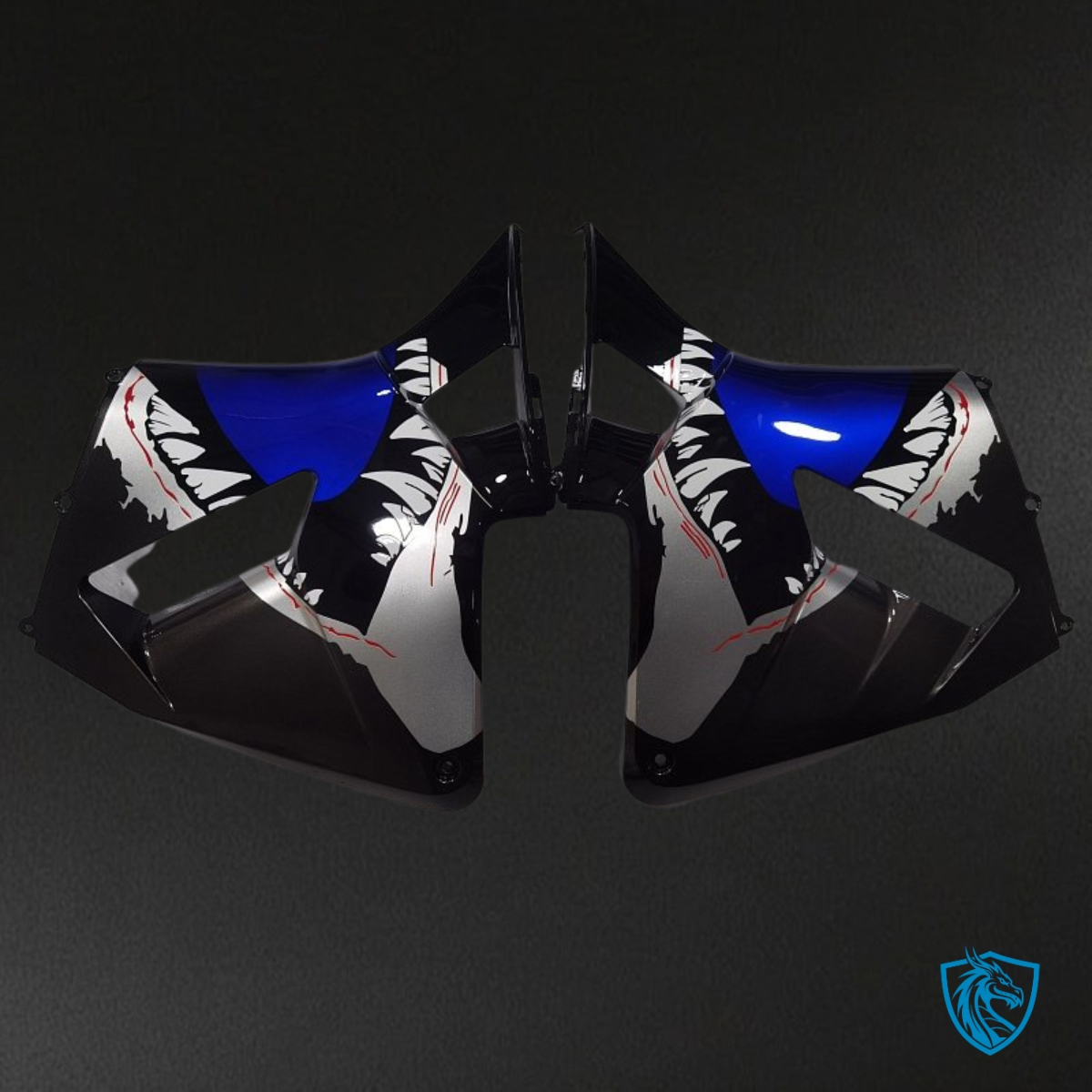 Honda CBR600RR (2005-2006) Blue & Gold Shark Fairing Kit - Aftermarket ABS Bodywork
