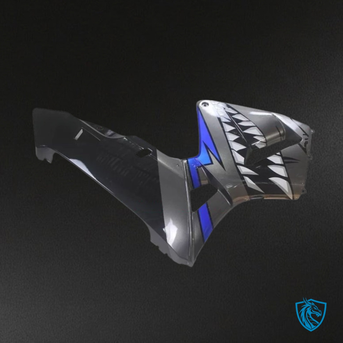 Honda CBR600RR (2005-2006) Gray & Blue Shark - Custom ABS Fairing Kit