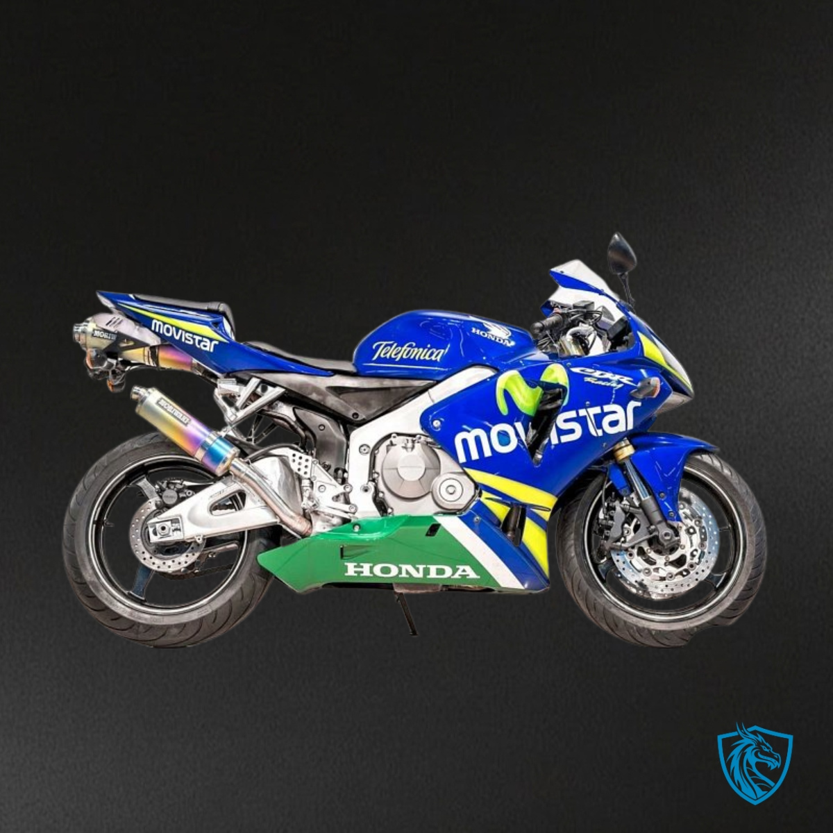 Honda CBR600RR (2005-2006) Blue & Green Movistar Fairing Kit | ABS Bodywork