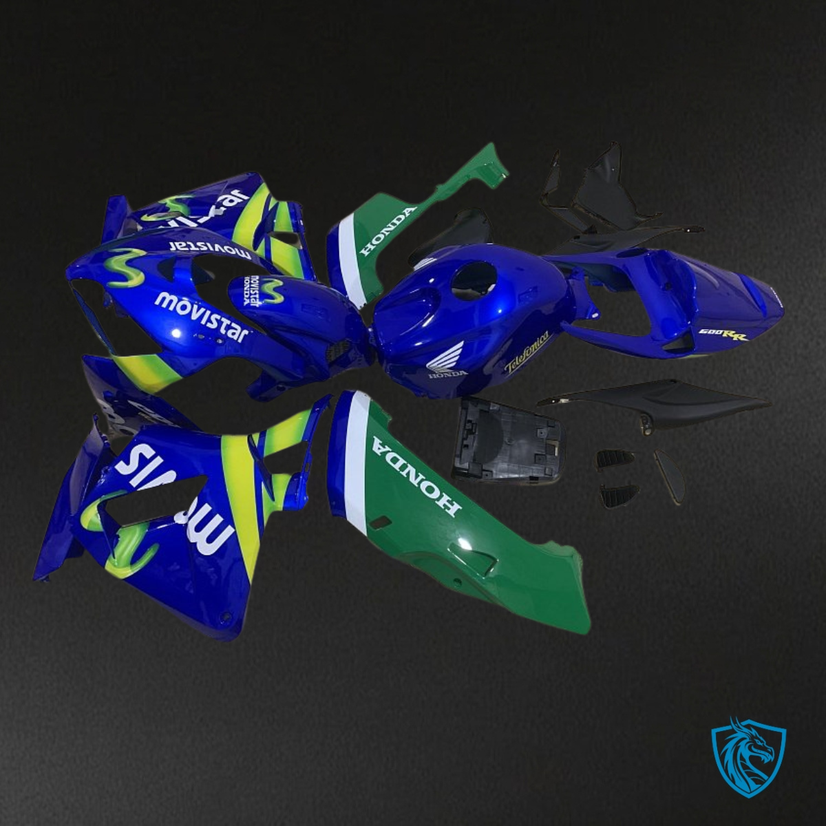 Honda CBR600RR (2005-2006) Blue & Green Movistar Fairing Kit | ABS Bodywork
