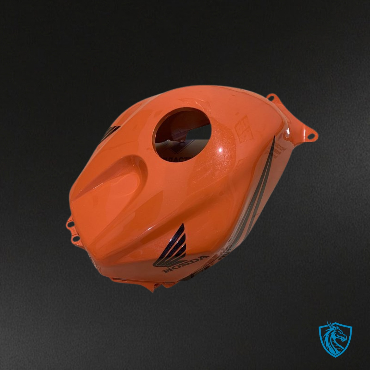 Honda CBR600RR (2005-2006) Orange & Black Flame Fairing Kit - Aftermarket ABS Bodywork